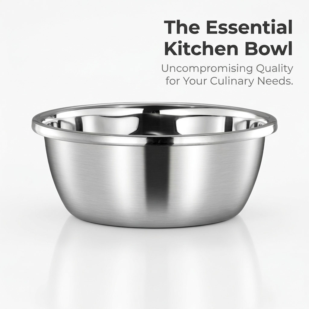 Stainless Steel Mixing Bowls, 304 Stainless Steel Nesting Bowls, Versatile Culinary Bowls, Steel Mixing Bowls for Fruit Washing