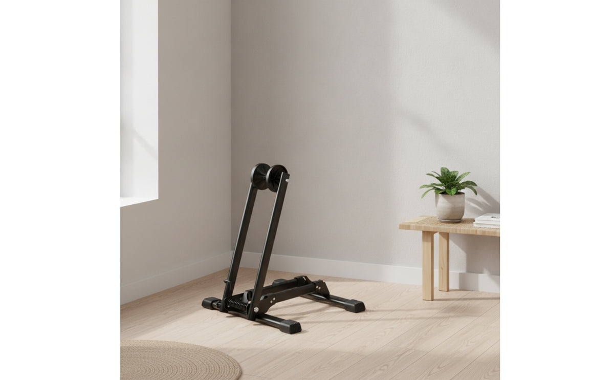Stable Cycle Parking Stand Portable Foldable Bike Stand Long-Lasting Freestanding Cycle Holder Adjustable for Cyclists, Riders, Garage
