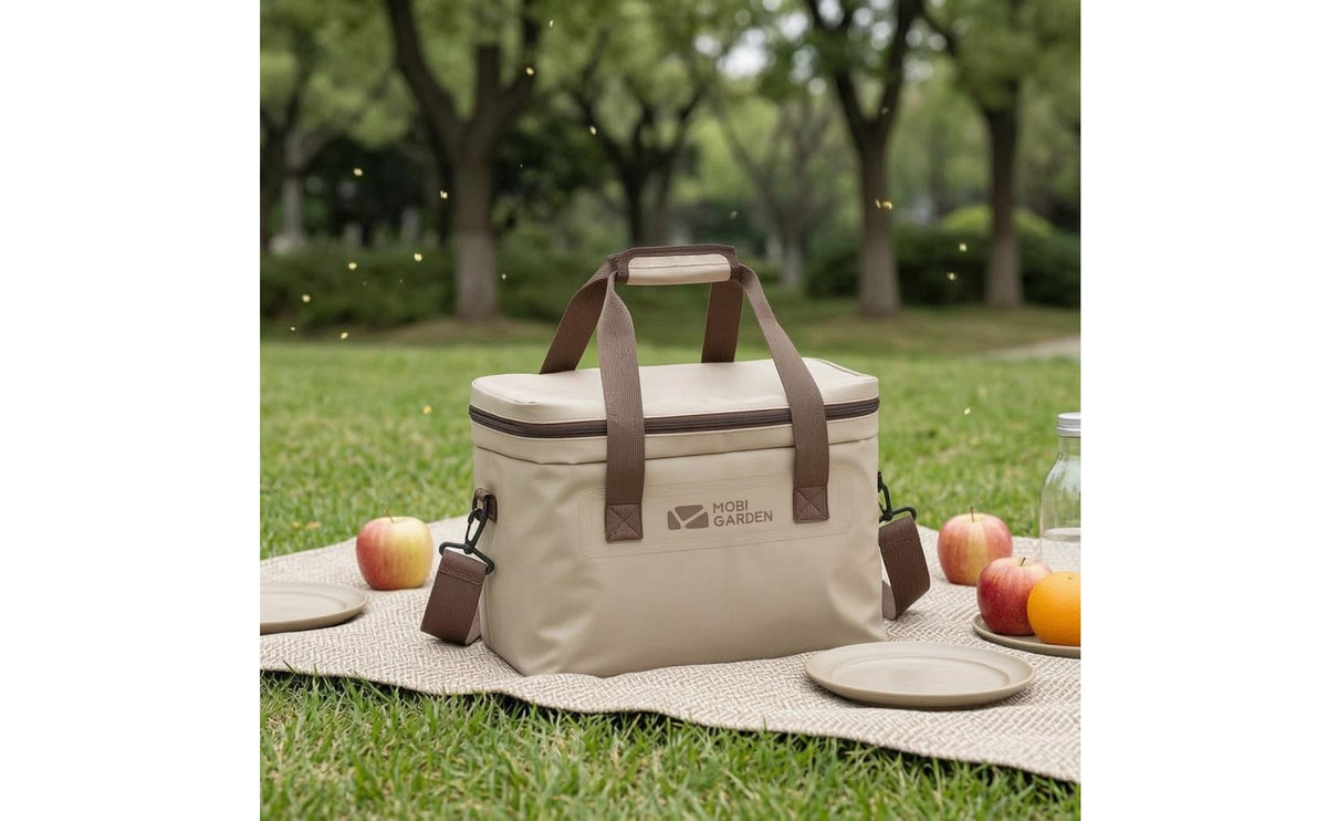Waterproof Portable Cooler Bag 500D PVC Mesh Material Soft-Sided Cooler Bag 3-Layer Outdoor Gear Anti-Fouling for Picnic, Camping, Beach Trip