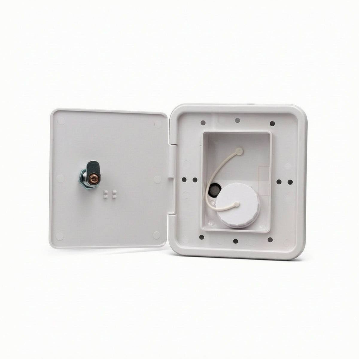 RV Water Connection Hatch Leak-Resistant Water Fill Hatch with Lock Threaded Plastic for Campers, Travel Trailers