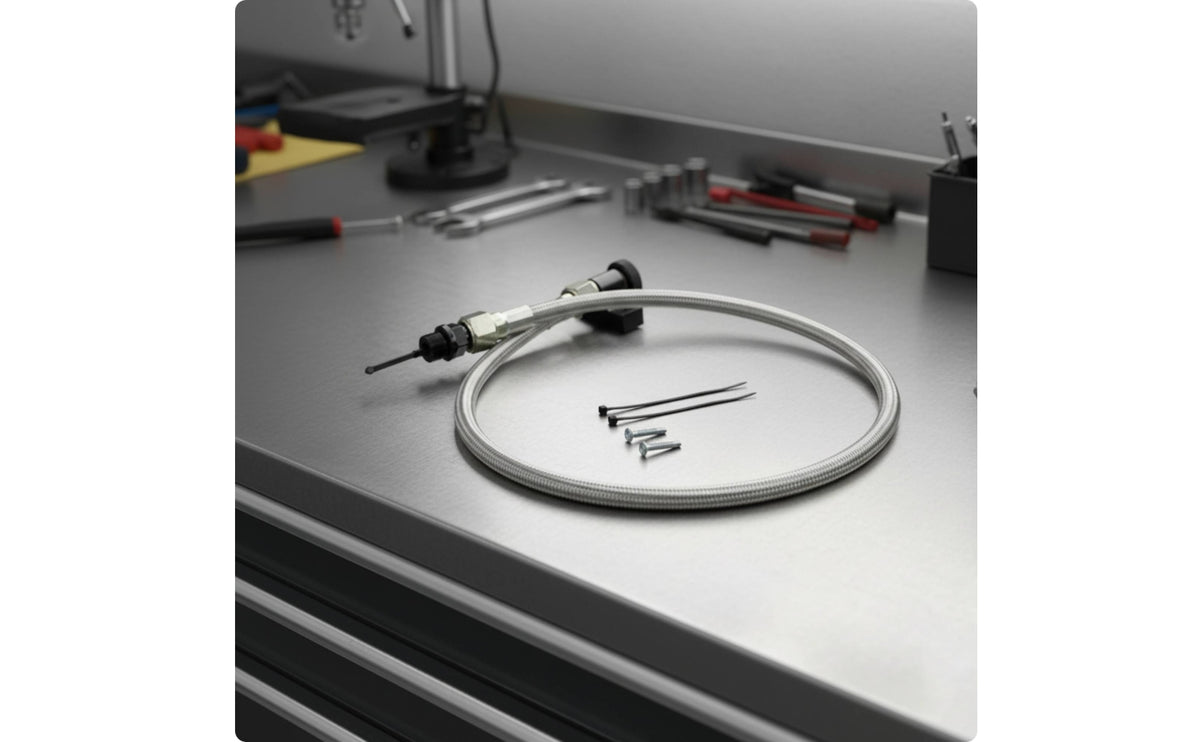 Flexible transmissions Dipstick Assembly | Automatic, Dipstick with Braided Tube