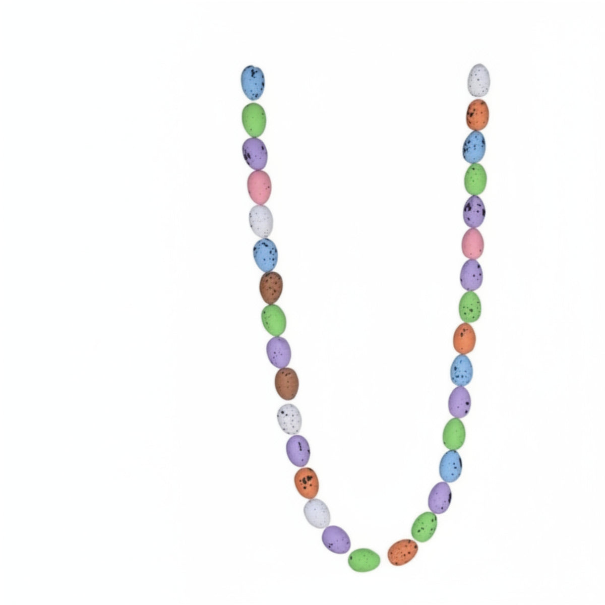 Vernal Themed Easter Egg Garland Festive Pastel Egg Vine Pre-Assembled Party Supply Rustic Farmhouse Design for Classroom