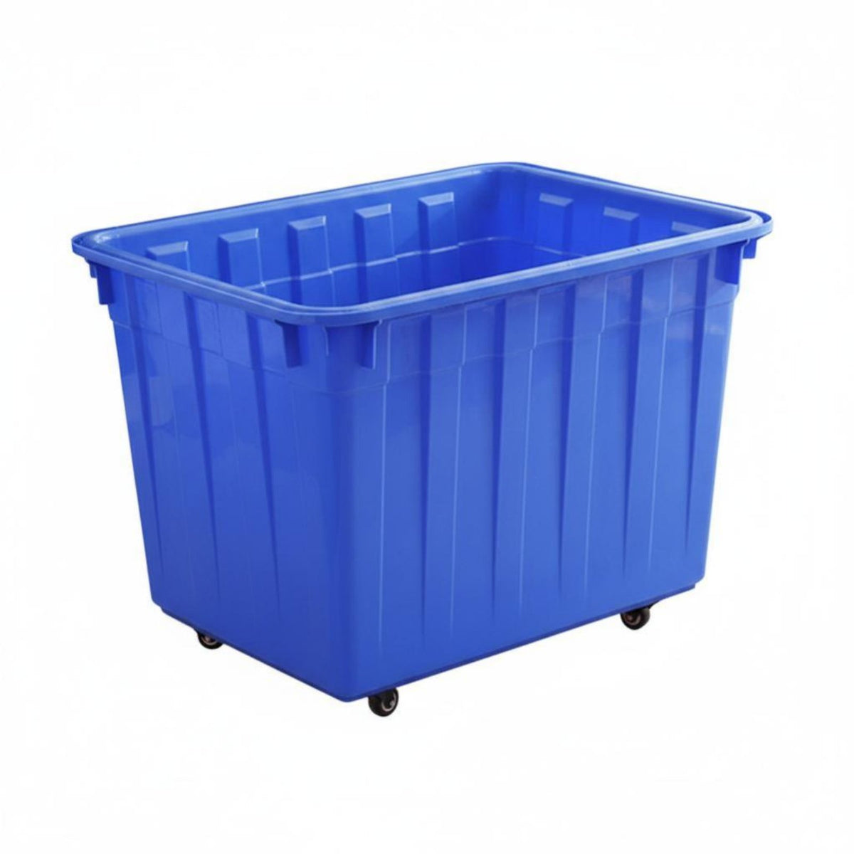 Easy to Maneuver Rectangular Tub Trolley Large Capacity Utility Trolley Multi-Purpose Rolling Container Sturdy Construction for Aquafarmers, Factory Workers, Warehouse Personnel, Garage, Garden, Laundry Room