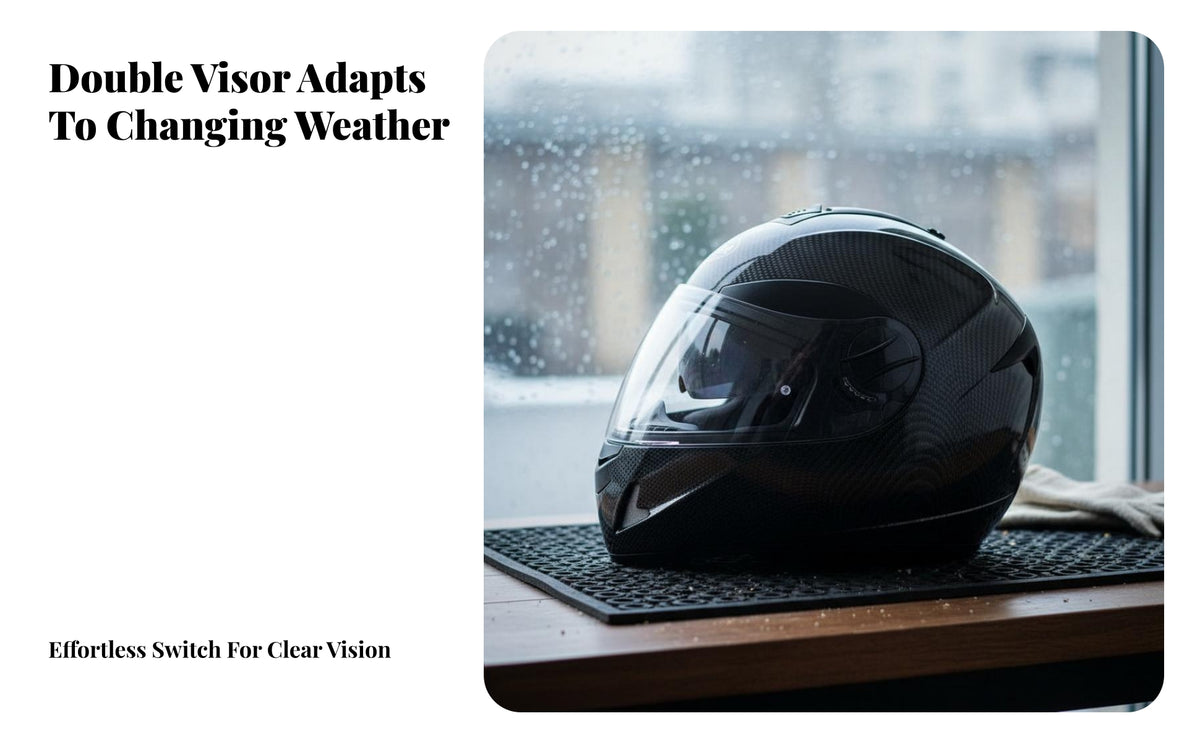 Carbon Fiber Pattern Helmet Quick Release Buckle Full Face Helmet Ventilation System Secure Headwear for Men, Biker S, Daily Commuting
