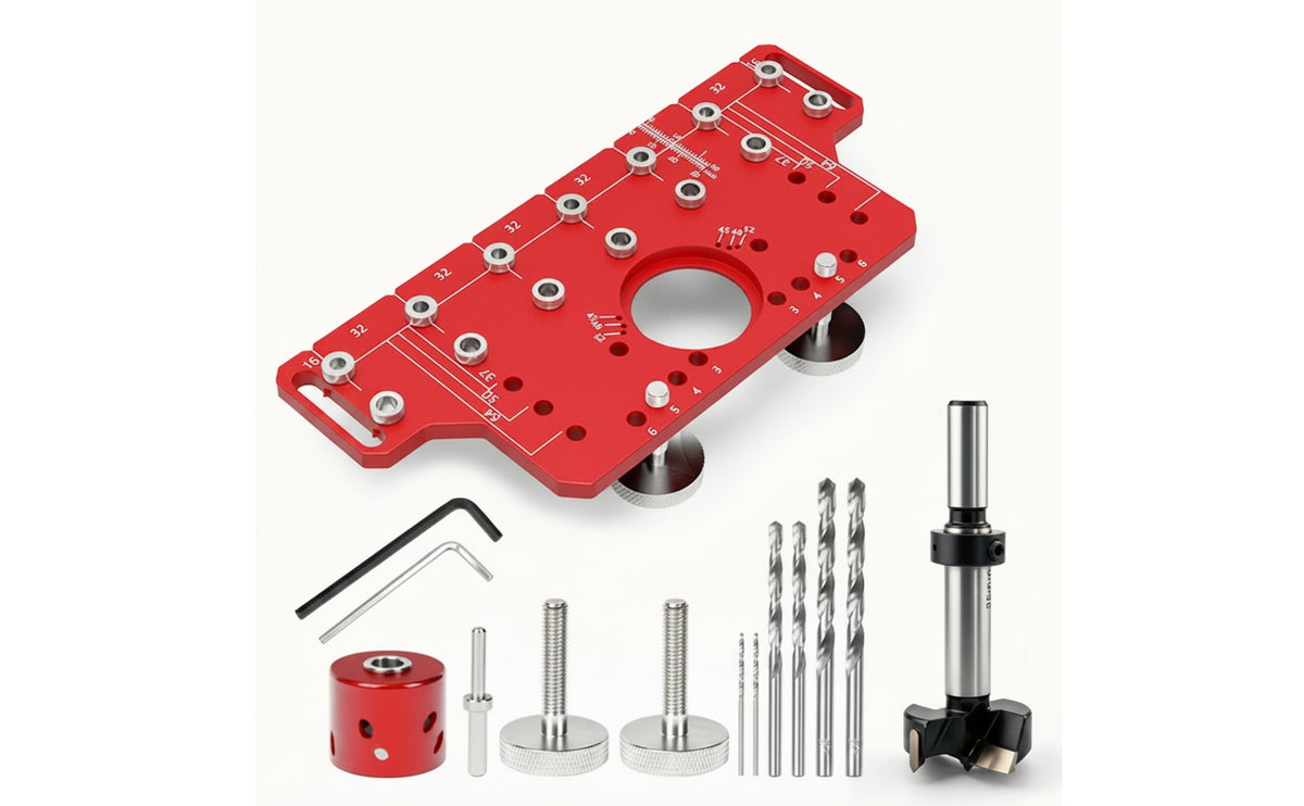 Aluminum Alloy Cabinet Hardware Jig | Adjustable, carpentry guide, for Furniture Making