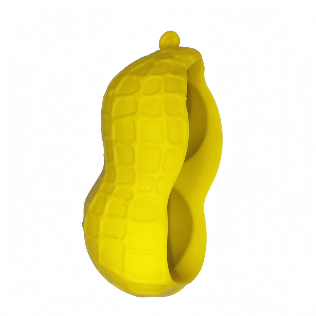 Silicone Peanut-Shaped Golf Ball Holder Pebble-Like Golf Ball Cover Textured Sports Accessory Hanging Loop