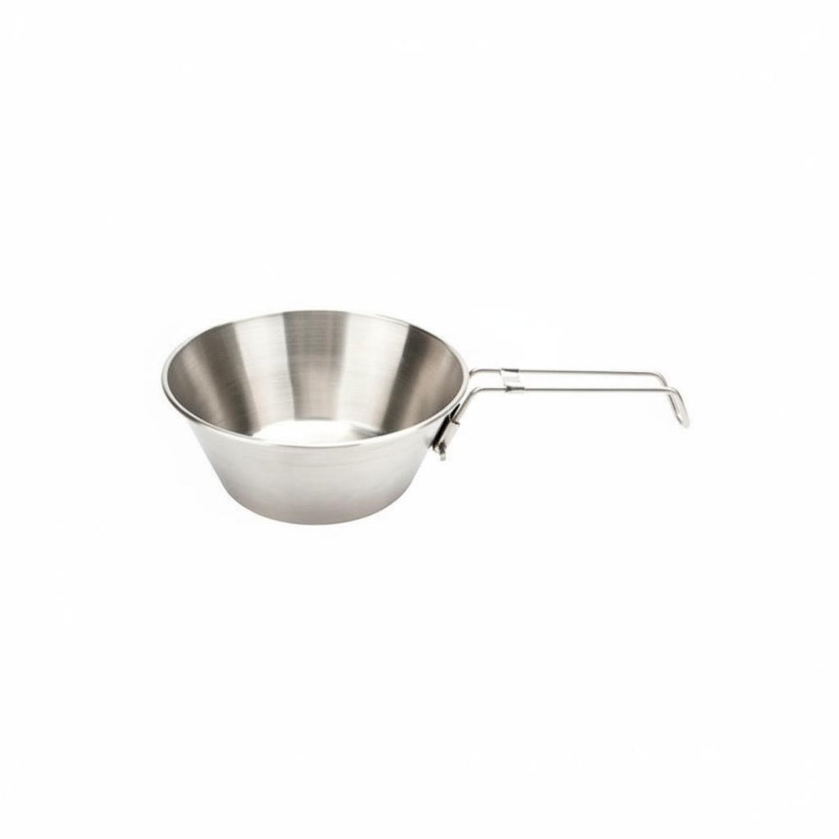 Foldable Folding Bowl Compact Stainless Steel Camp Bowl Lightweight Stainless Steel Camp Cup Polished Edges for Backpacking