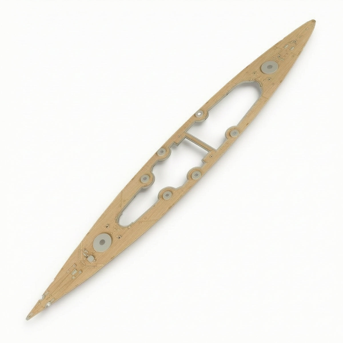 Wooden Deck with Anchor Chain Wooden Model Upgrade Kit Engraved Anchor Chain for Hobbyists