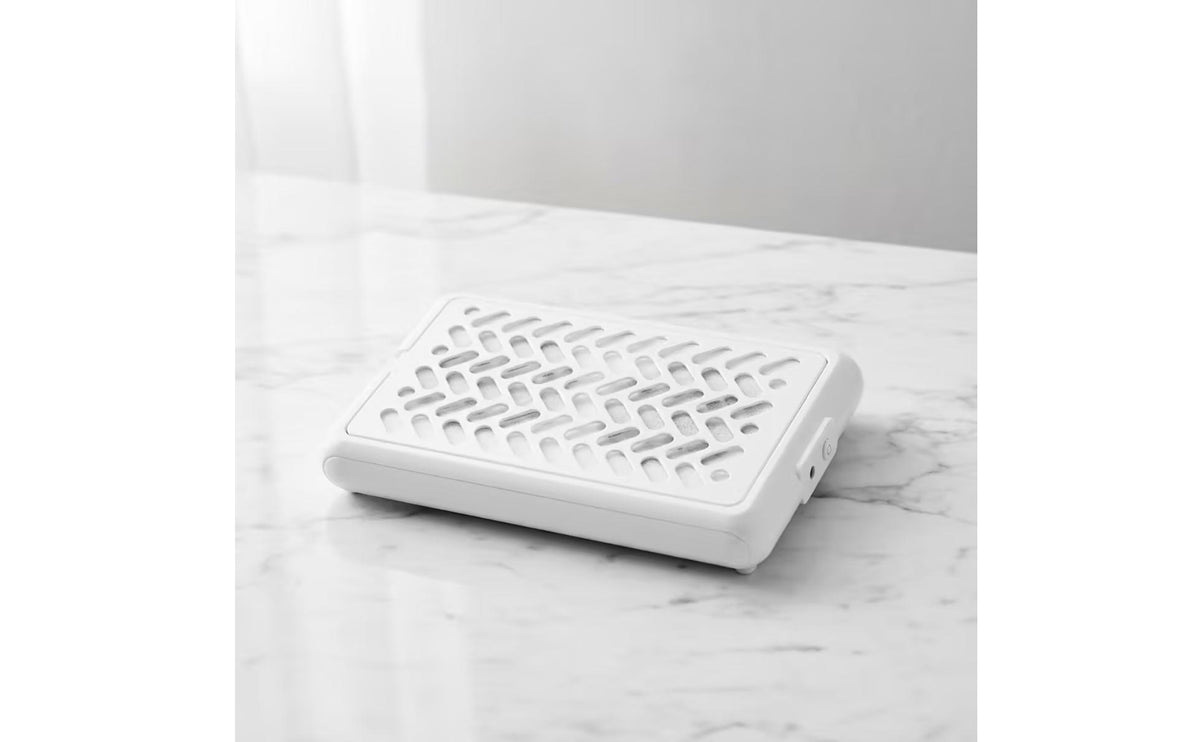 Tabletop Nail Dust Collector Slimline Nail Dust Collector with Dual Fan Strong Suction Appliance Professional for Manicurists, Manicure Tables