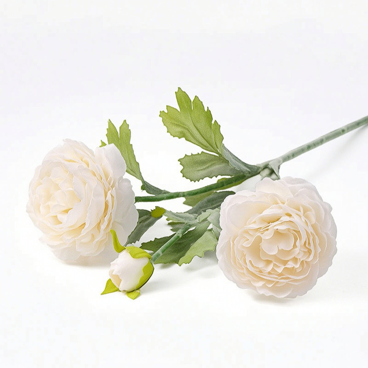 Artificial Peony Bouquet with Velvet Finish