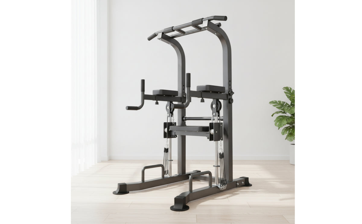 Assisted Pull up Machine Beginner-Friendly Station with Assistance Straps Floor Standing Pull-up and Station for Beginners, Home Gym
