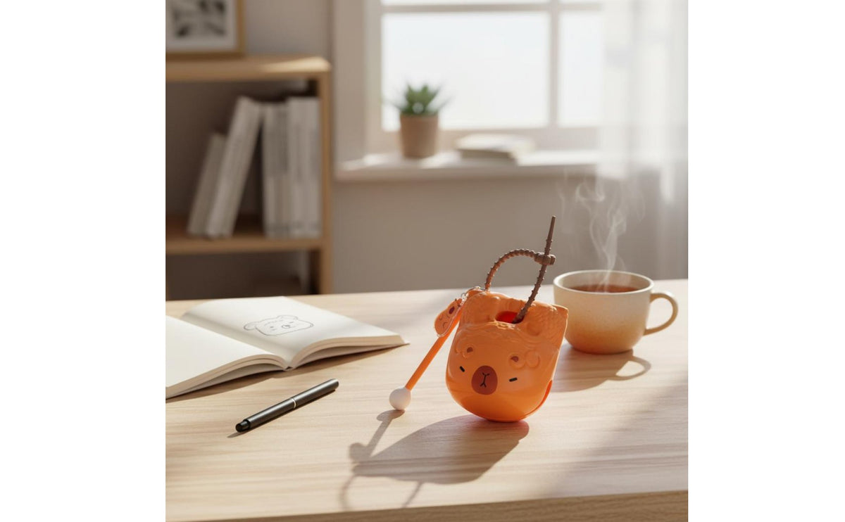 Wooden Fish Keychain Cute Sacabambaspis Pendant Portable Novelty Item for Office