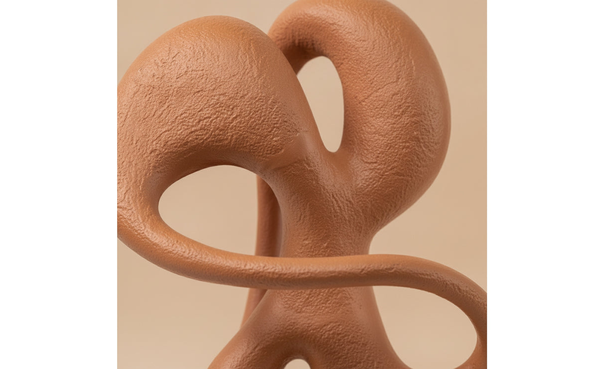 Abstract Sculpture Geometric Resin Sculpture Textured Decorative Statue for Interior Designers, Living Room, Office Reception, Public Lobby