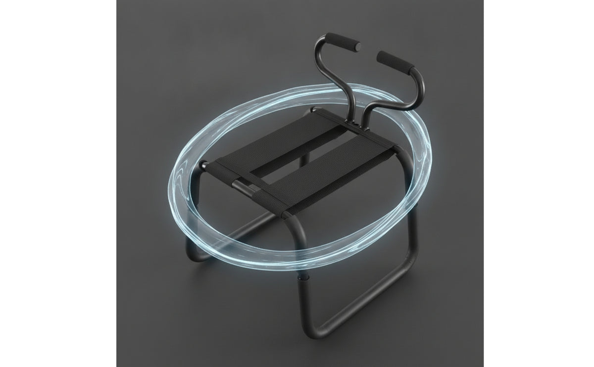 Compact Metal Frame Chair with Strap Seat Sturdy Strap Seat Chair Resistente Furniture Alta Resistencia for Bedroom