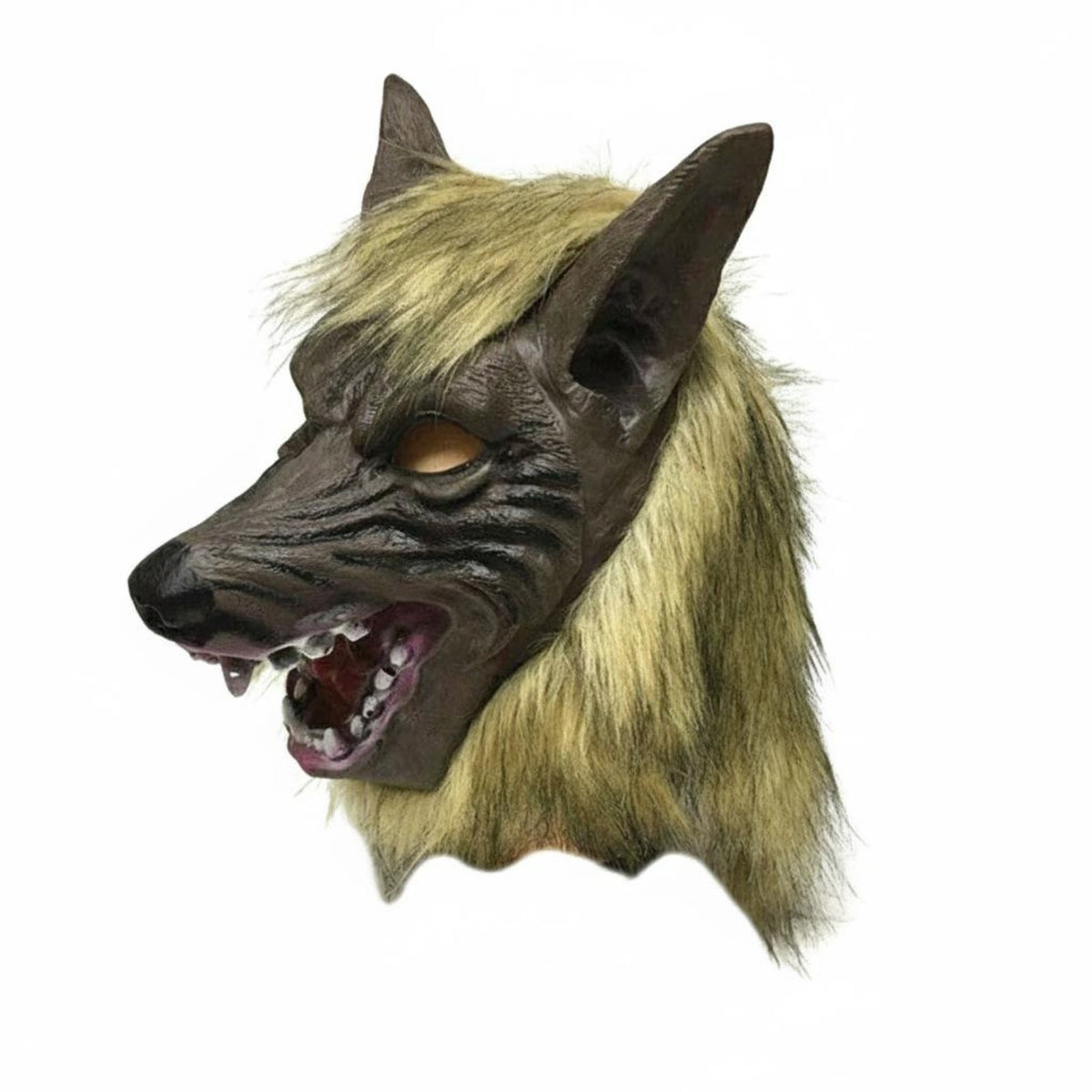 Scary Design Werewolf Mask and Gloves Full Face Coverage Werewolf Dress-up Kit Realistic Features Costume Accessory Furry Accents for Cosplayers, Party-and Goers, Adults, Halloween, Stage Performances, Haunted Houses, Themed Parties