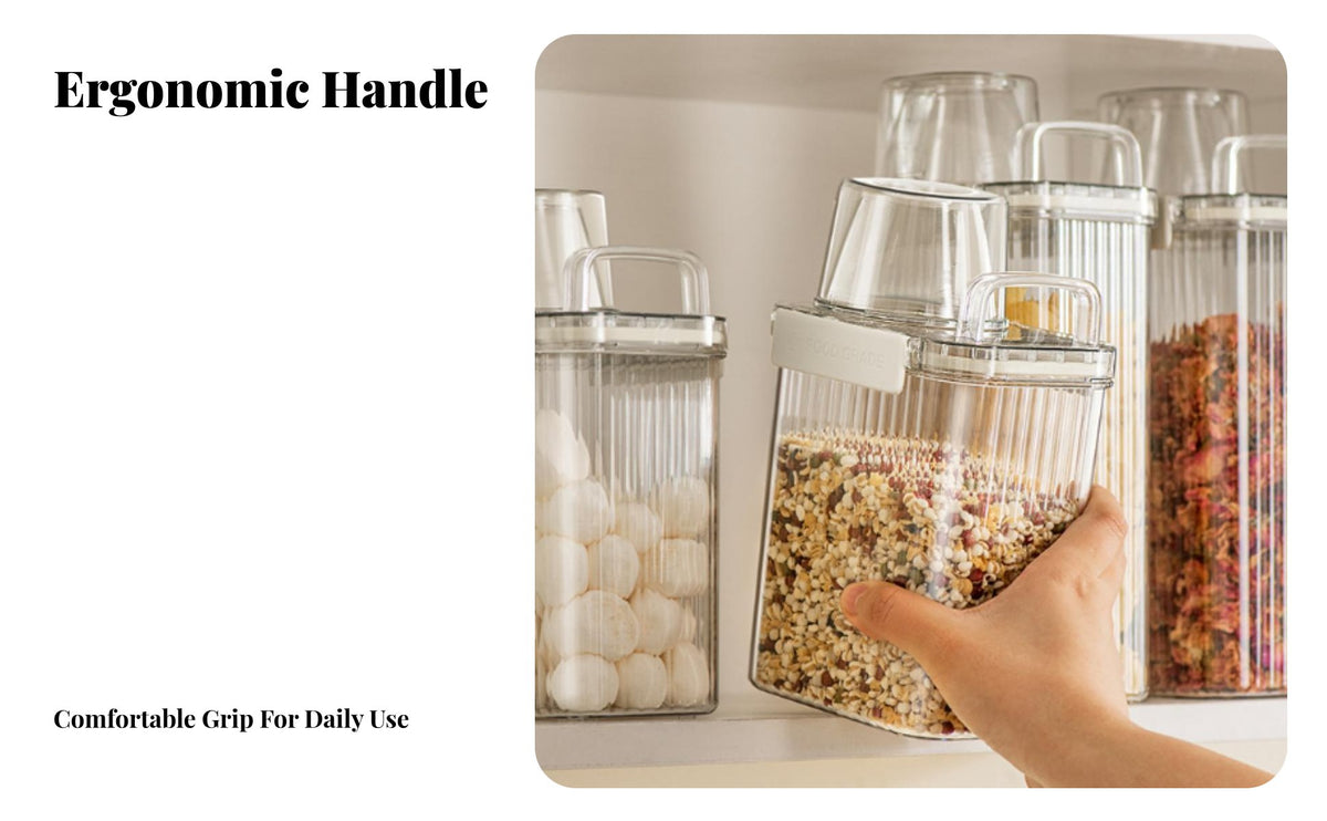 Airtight Grain Storage Bin Dampness-Resistant-Resistant Rice Storage Container Rice Dispenser with Measuring Cup