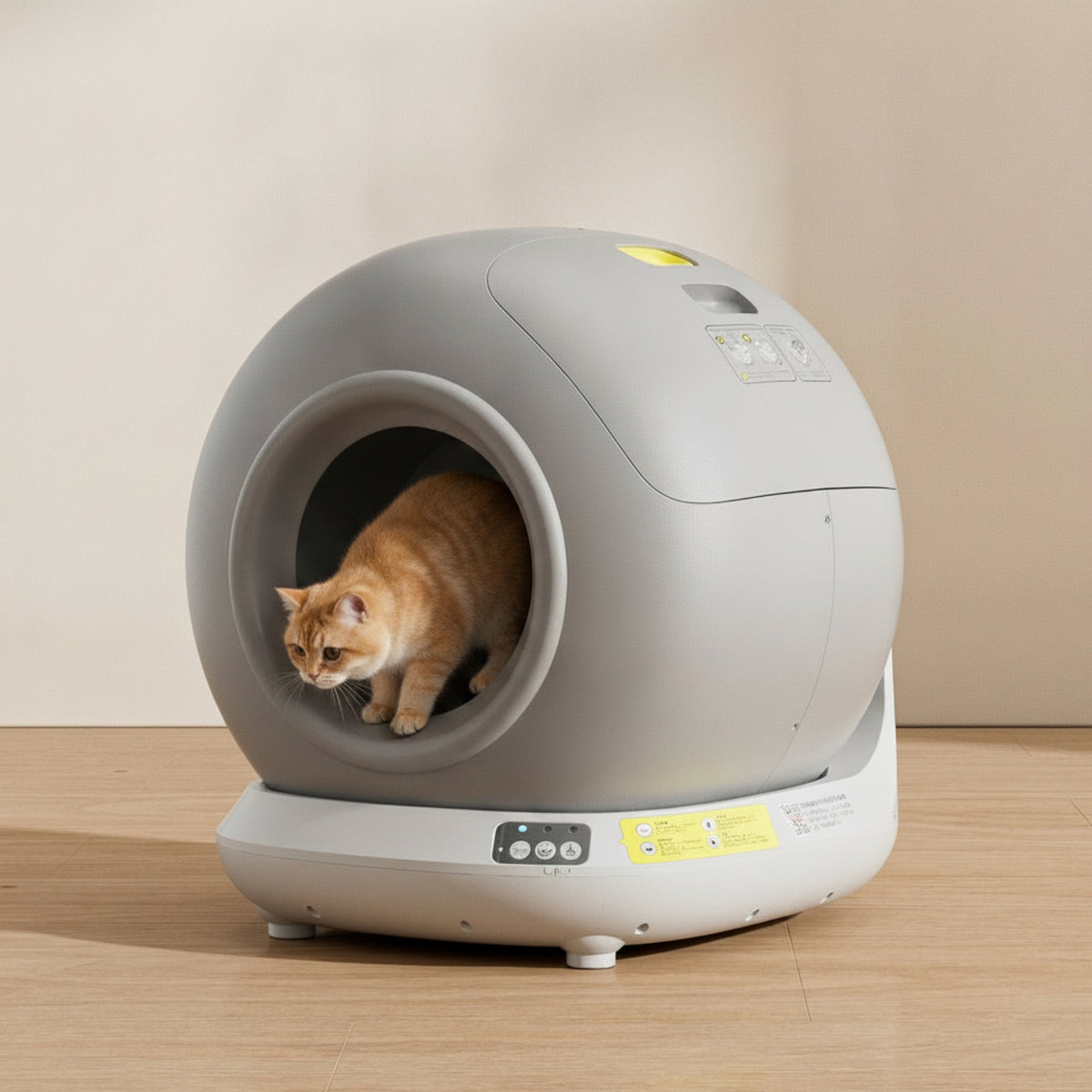 Self-Cleaning Cat Litter Box Hands Automatic Cat Litter Box Electric Pet Supply for Cats, Indoor, Apartments