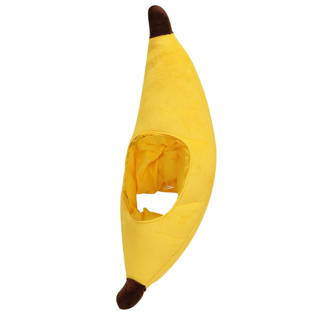 Banana Hat Photo Prop Soft Banana Head Cover Cute Amusing Produce Headpiece for Photoshoots, Parties