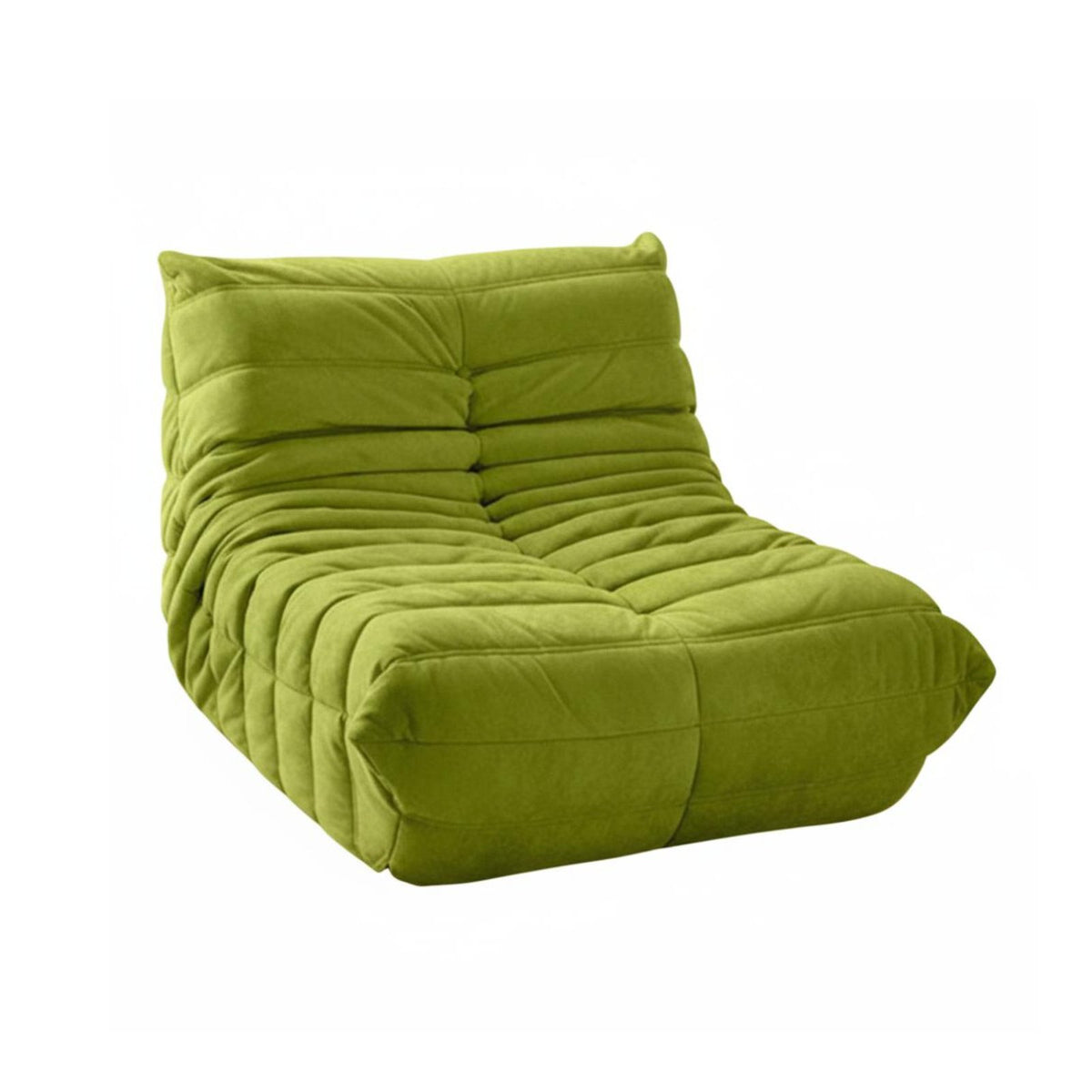 Light Luxury Design Armless Tufted Lounger High-Resilience Foam Lounge Chair Ergonomic Design Leisure Sofa Skin-Friendly Textile for Apartment Dwellers, Homeowners, Small Areas, Living Room, Bedroom, Reading Nook