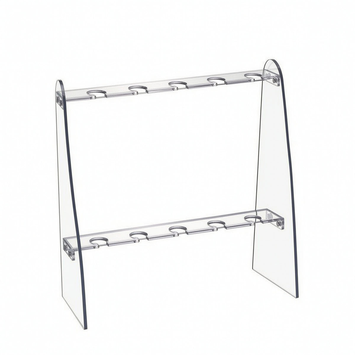 Champagne Flute Stand Tabletop Champagne Flute Holder Acrylic Stand with Two Tiers Easy Assembly Glassware Thick