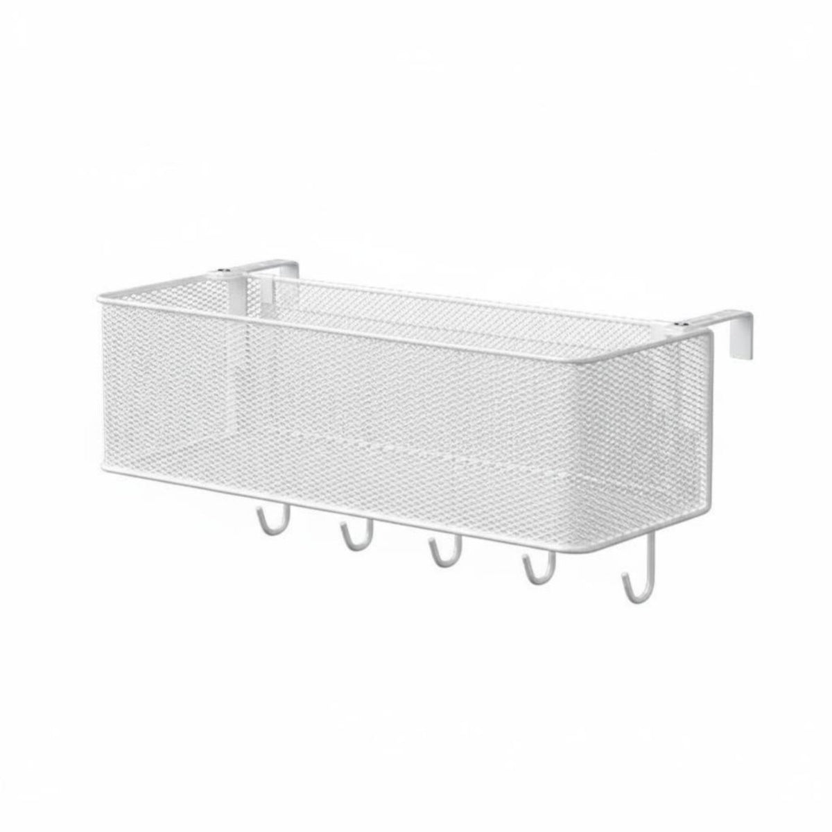 Clamp-on Cubicle Organizer Space-Saving Partition Shelf Mesh Design for Students