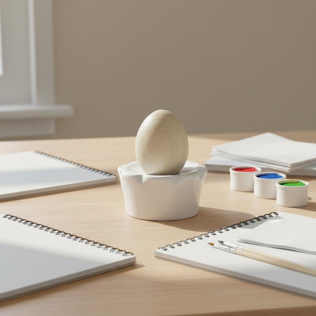 Easter Painting Egg Ready to Paint DIY Decorative Egg Smooth Surface Holiday Decoration for Kids, Children, Classroom Activities, Art Class