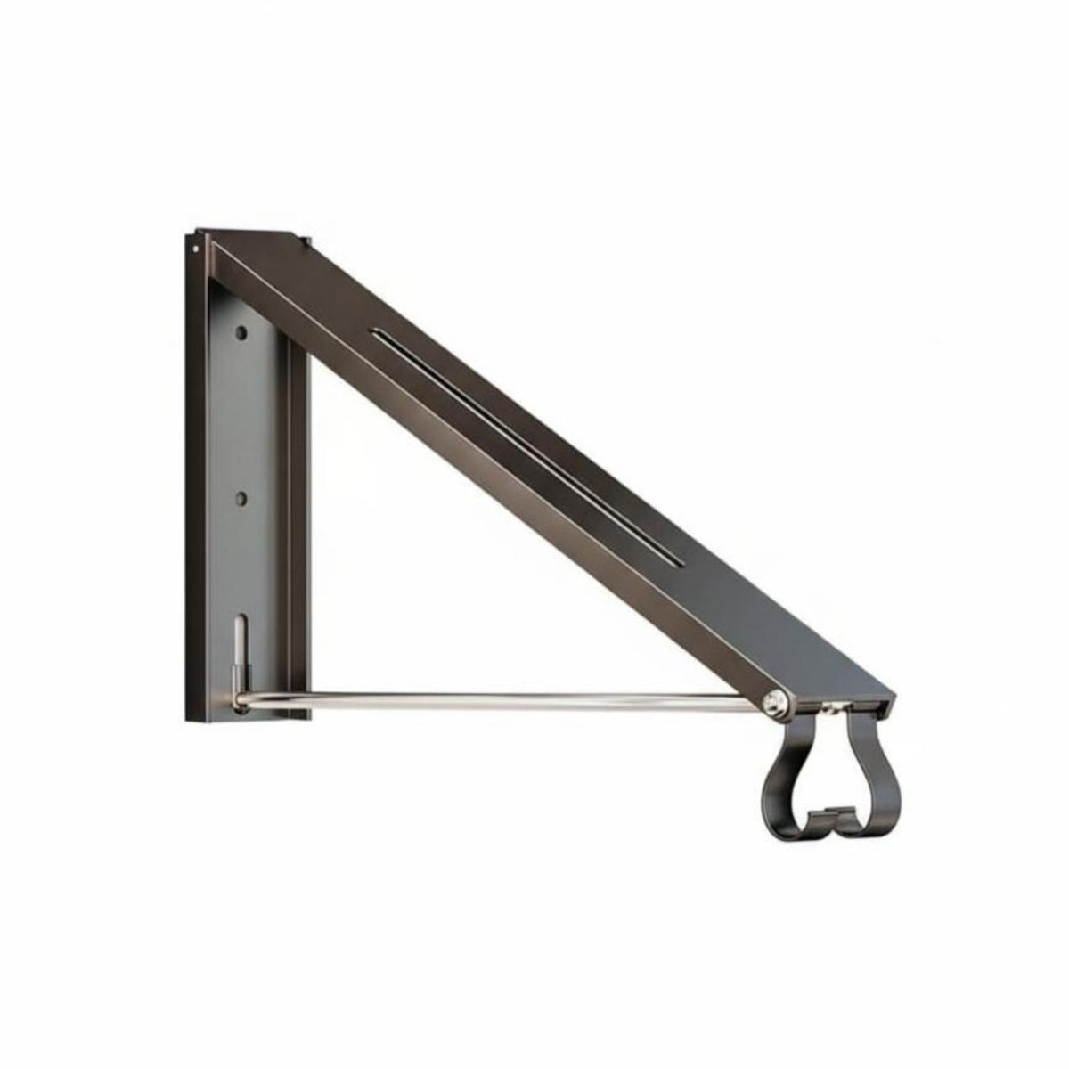 Folding Wall-Mounted Clothes Rack Foldable Wall Hanger Retractable