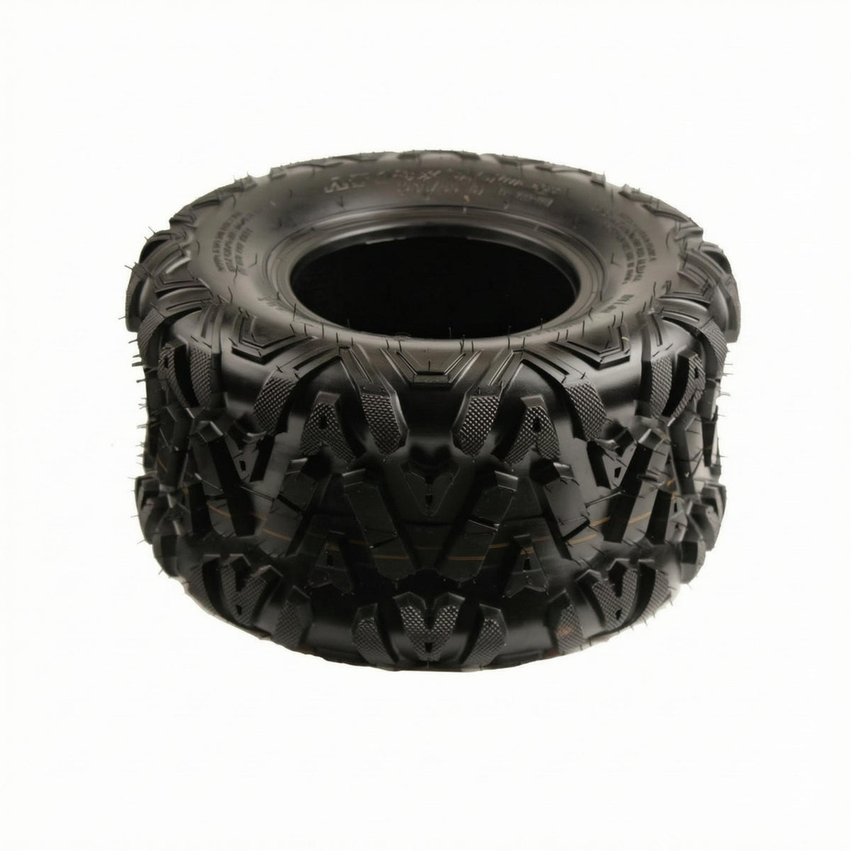 Knobby ATV Tire Heavy-Duty Go-Kart Tire Deep Groove Pattern Transportation Part Angled Lugs for Beach Cart