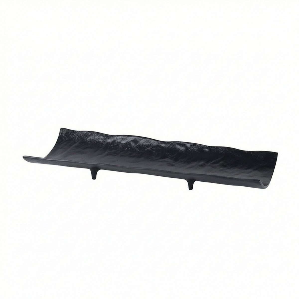 Aluminum decorative Tray with Feet Hammered serving Tray Sculptural Centerpiece Bowl for Home Stylists