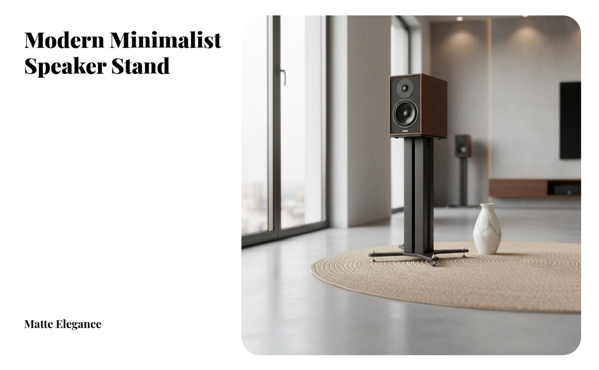 2 Pieces Floor Speaker Stand Shock-Absorbing Bookshelf Speaker Stand Solid Steel Construction for Home Theater Enthusiasts, Audiophiles, Living Room