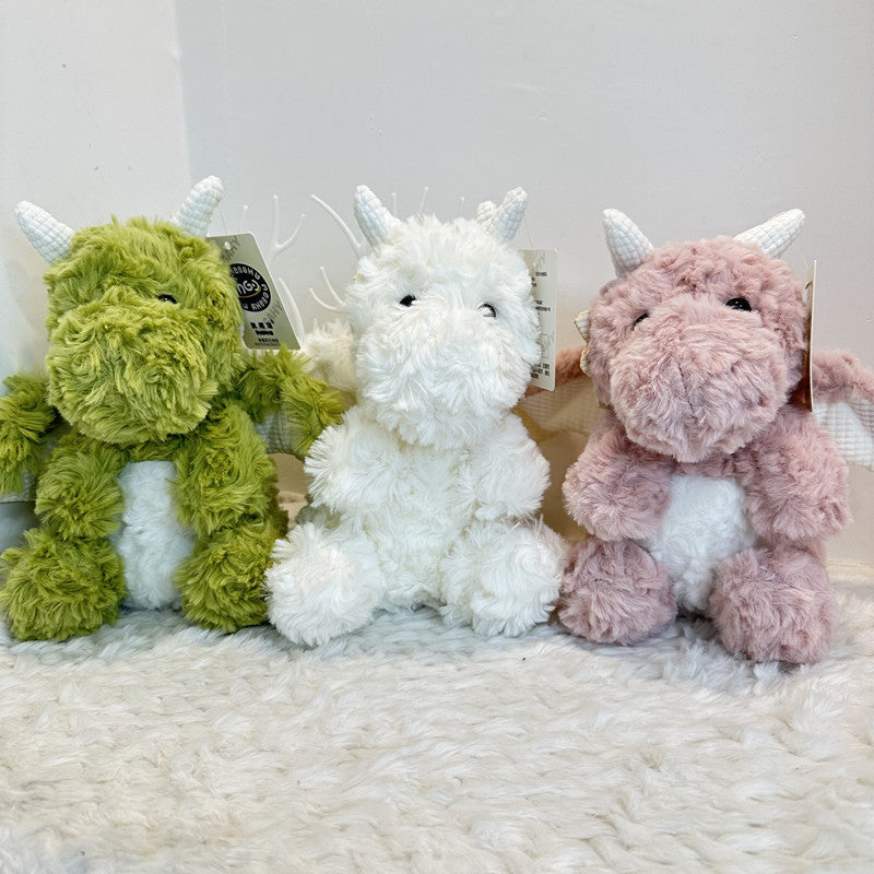 Comfortable Cartoon Plush Dragon Toy with Wings, Cute Child Gift and Comfort Doll