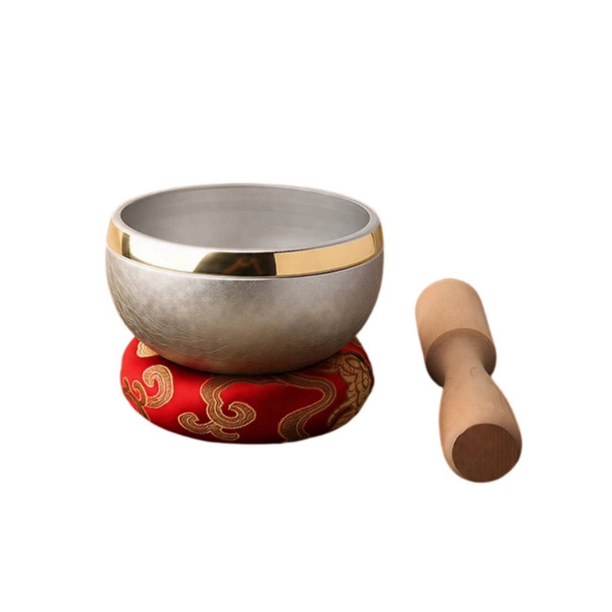 Crystal Sound Bowl 8cm Tone Bowl with Mallet Portable Instrument for Meditation