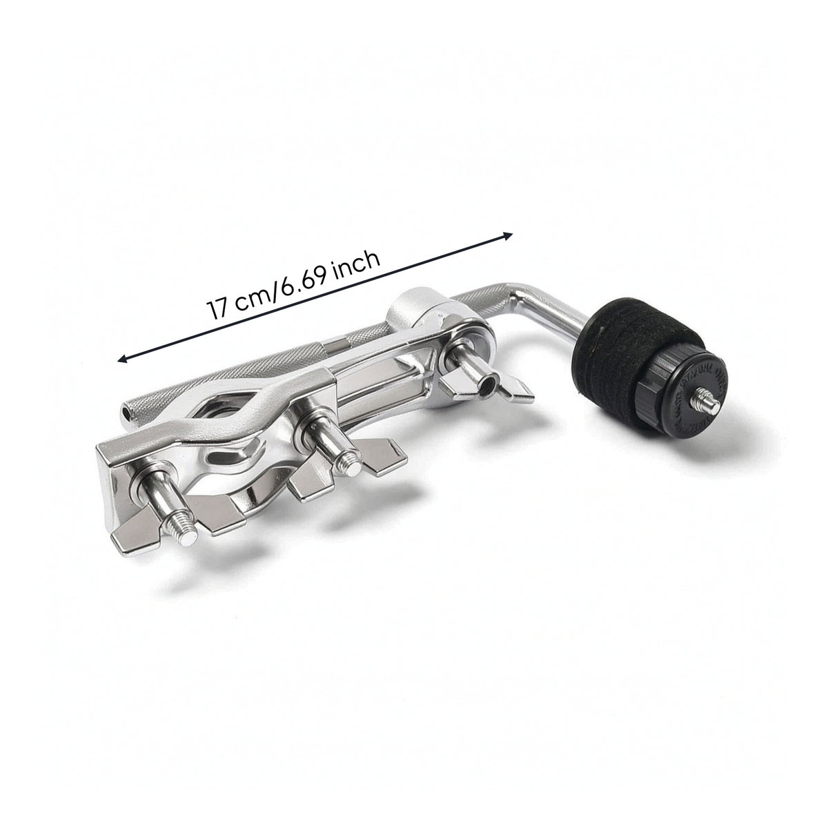 Adjustable Cymbal Arm with Clamp Heavy Duty Cymbal Extension Arm Sturdy Percussion Mount with Clamp Stable for Drummers, Percussionists, Stage, Recording Studio