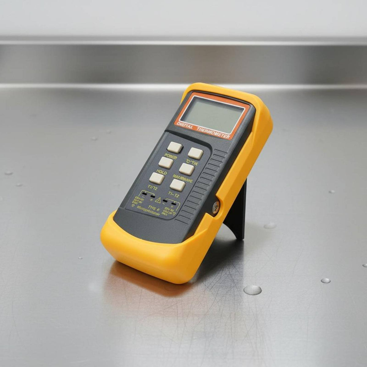 LCD Display Twin Channel K-Type Thermocouple Thermometer Shockproof Protective Case Industrial Thermocouple Meter Builtimmediately for HVAC