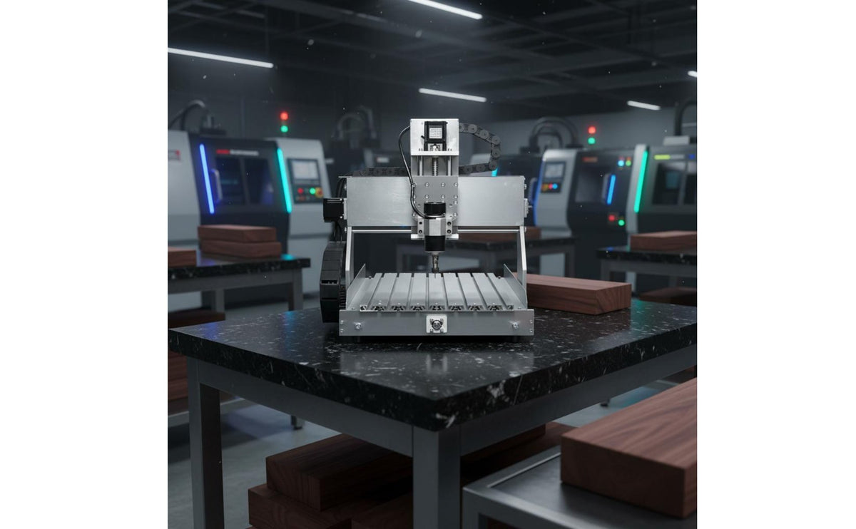 Desktop CNC Engraving Machine Multi-Material Small CNC Milling Machine High Precision Machining Tool for Hobbyists, DIY Enthusiasts, Workshop, Garage