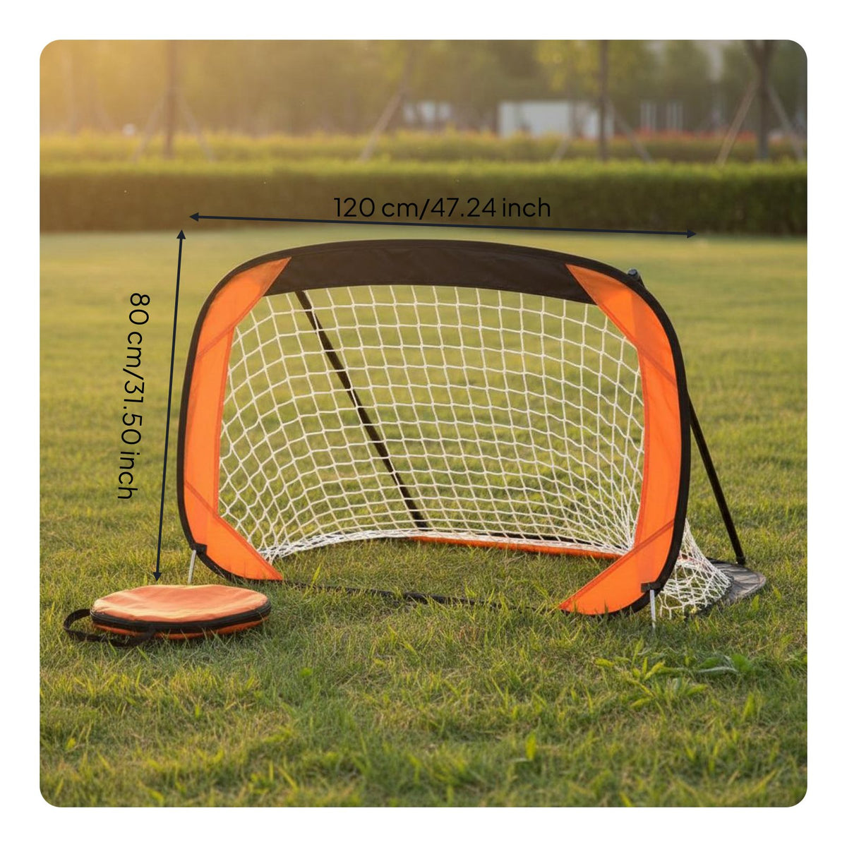 Lightweight Kids Soccer Goal Easy Tool-Effortless Assembly Portable Soccer Goal Sturdy Construction Tear-Resistant Netting for Toddlers, Indoor