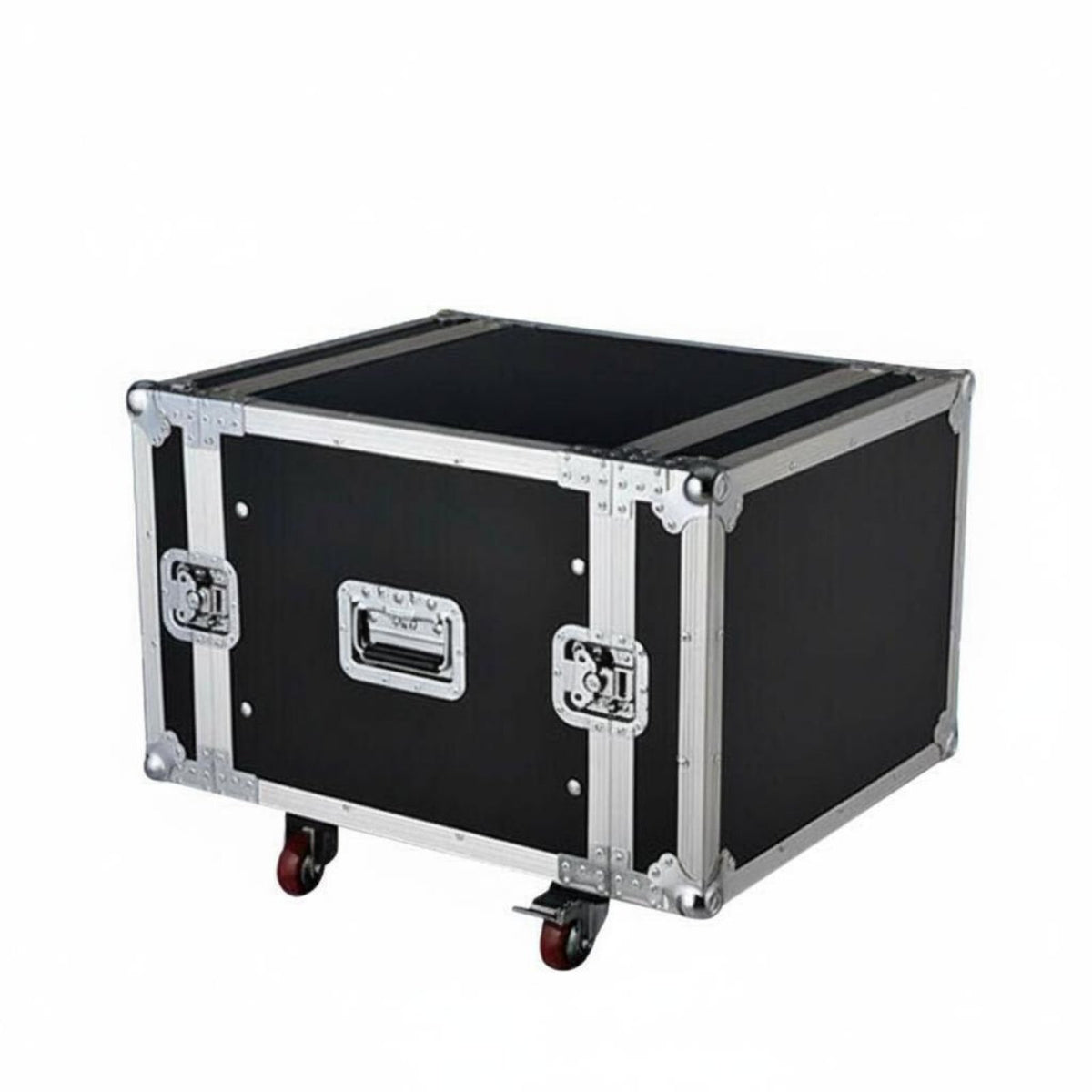 Rolling Audio Rack Double Door Entry Wheeled Gear Trdetachk Shockproof Traveling Case for Gathering Production Crews, Musicians, Concerts, Traveling
