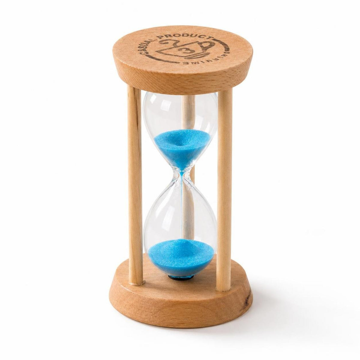 Wooden Hourglass Natural Wood Sandglass Tabletop for Desk, Tooth Brushing, Kids
