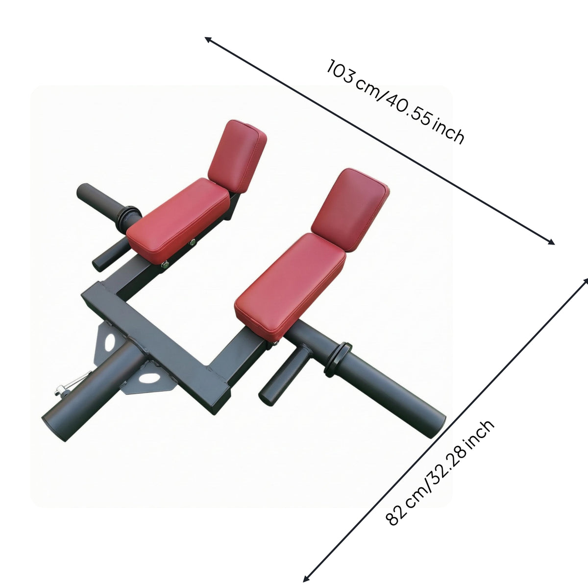 squats T-Bar Row Attachment Welded Frame Bar Sleeve Attachment Powder Coat Finish Home Gym Equipment