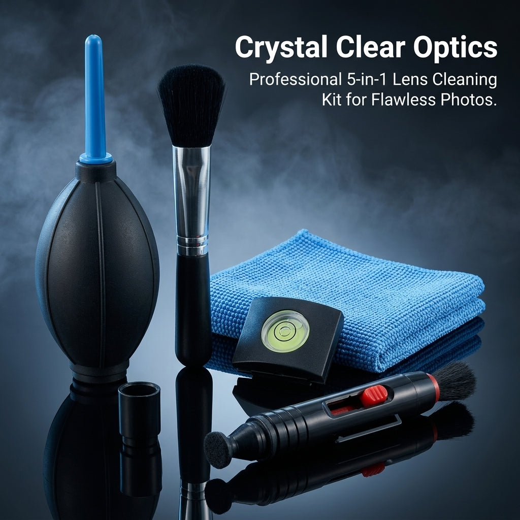Cleaning Pen Kit with Retractable Brush, for DSLR Cameras and Mirrorless, Screen Cleaning Pen for Photographers, Pen for
