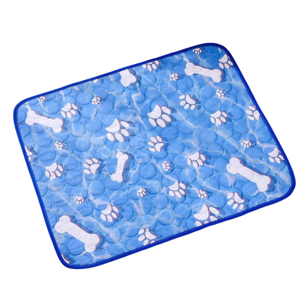 Pet Cooling Mat with Paw pattern Quilted Dog Cooling Mat Padded Cats, Indoor