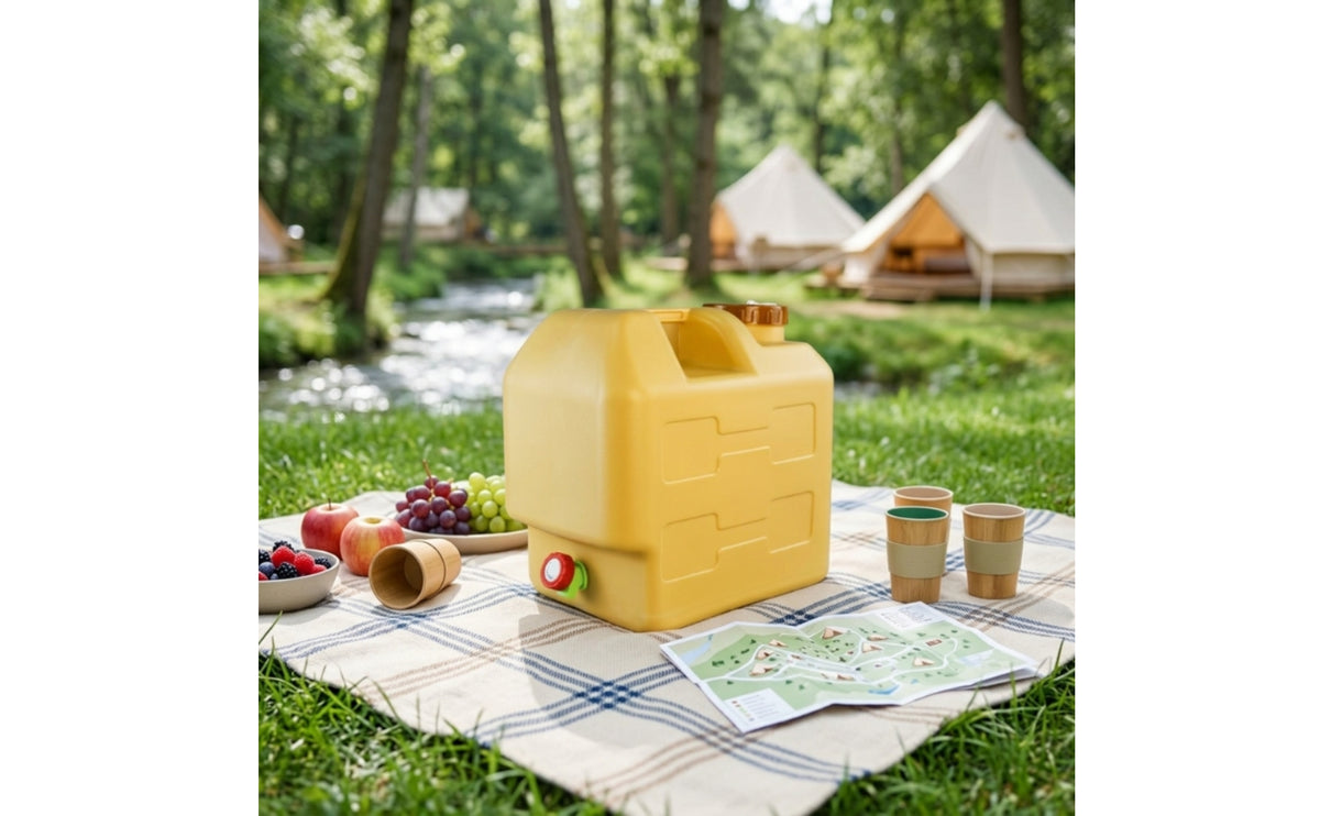 Water Bucket Rectangular Outdoor Container Leakproof for Vehicle Use