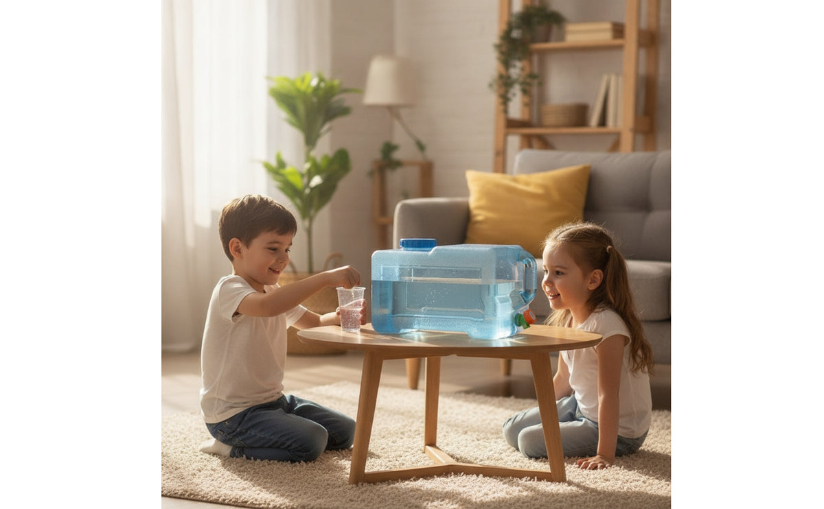 Water Container with Spigot Reusable Water Container with Faucet Heavy-Duty for trip s, Picnics