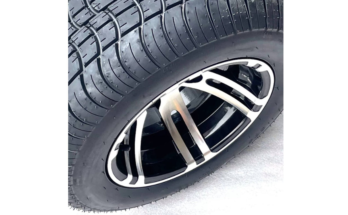 Aluminum Alloy Wheel rims Assembly for Golf Cart 10 Inch Utility Vehicle Tire and rims