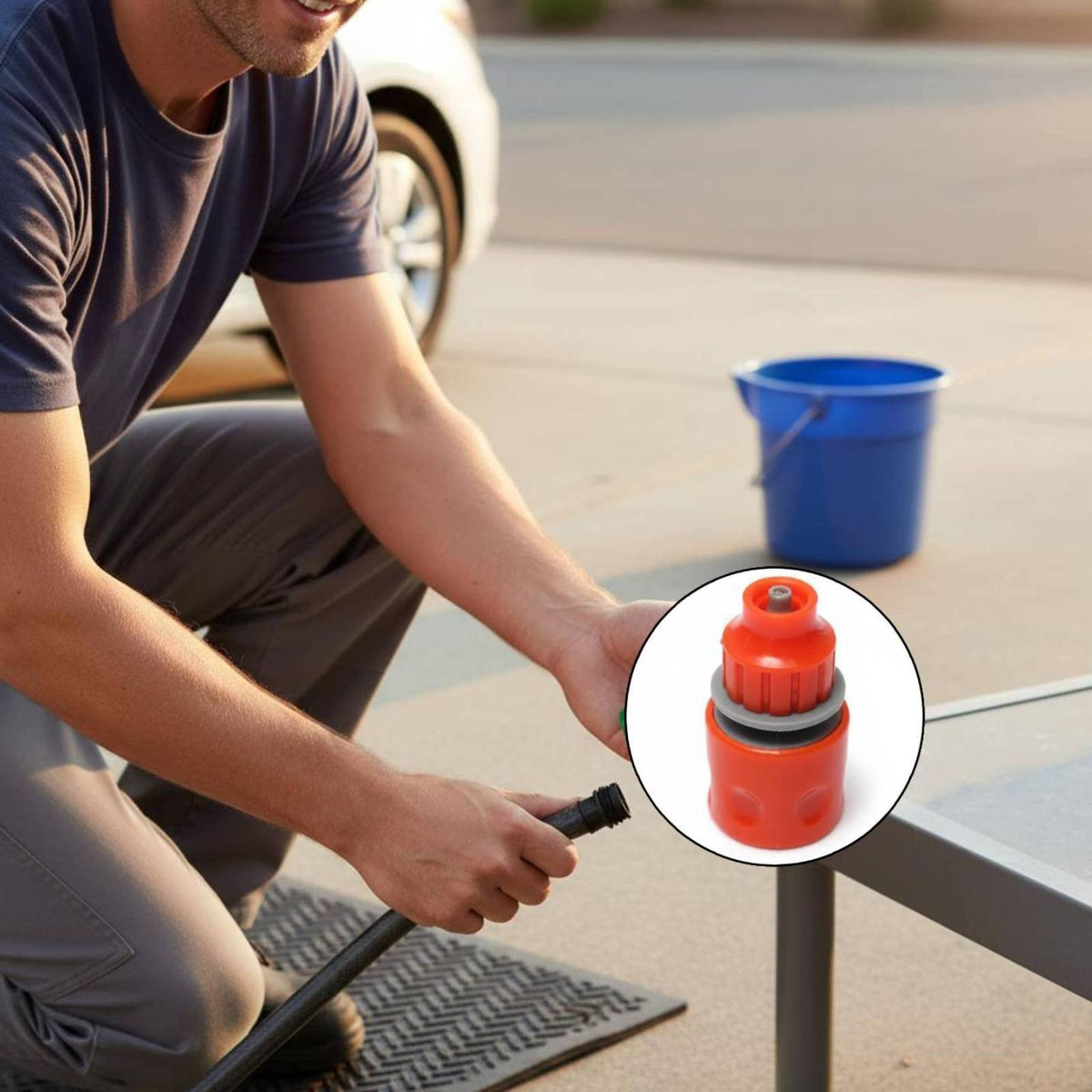 Quick Release Hose Connector Watertight Quick Disconnect Hose Fitting Car Wash Water Fitting Sturdy Duty Plumbing Hardware