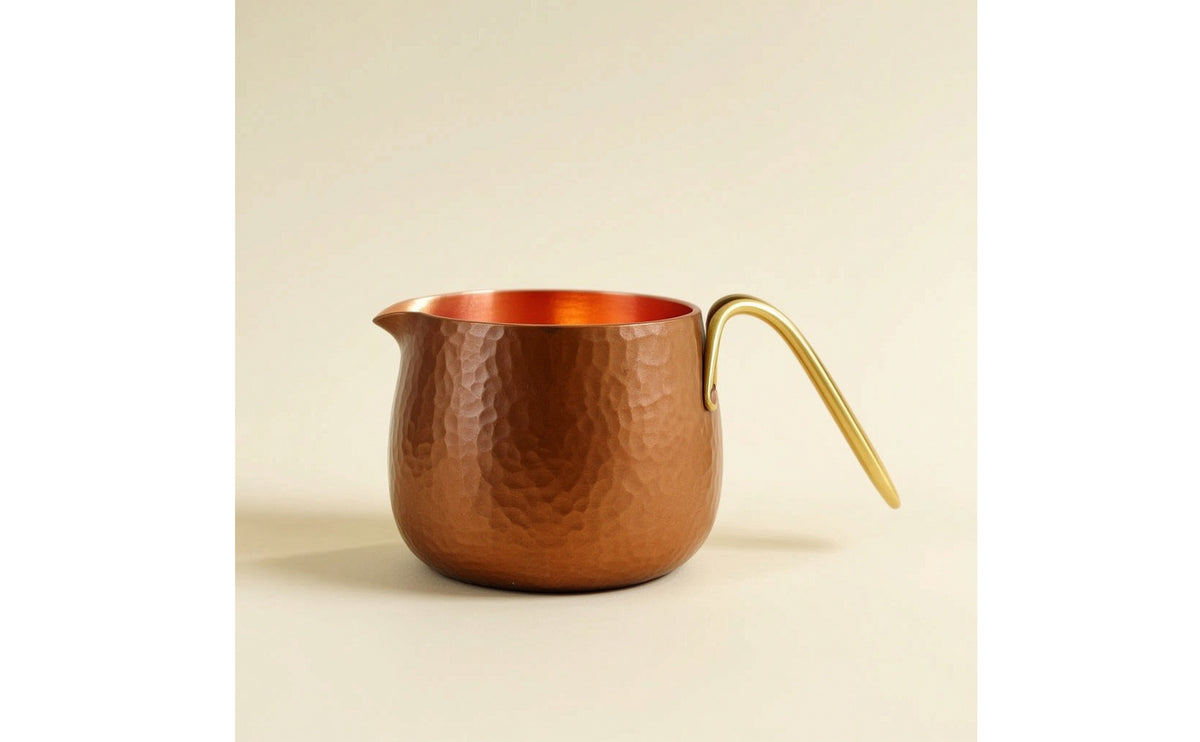 Copper Coffee Pot Hammered Turkish Coffee Pot Compact for Tabletop Serving