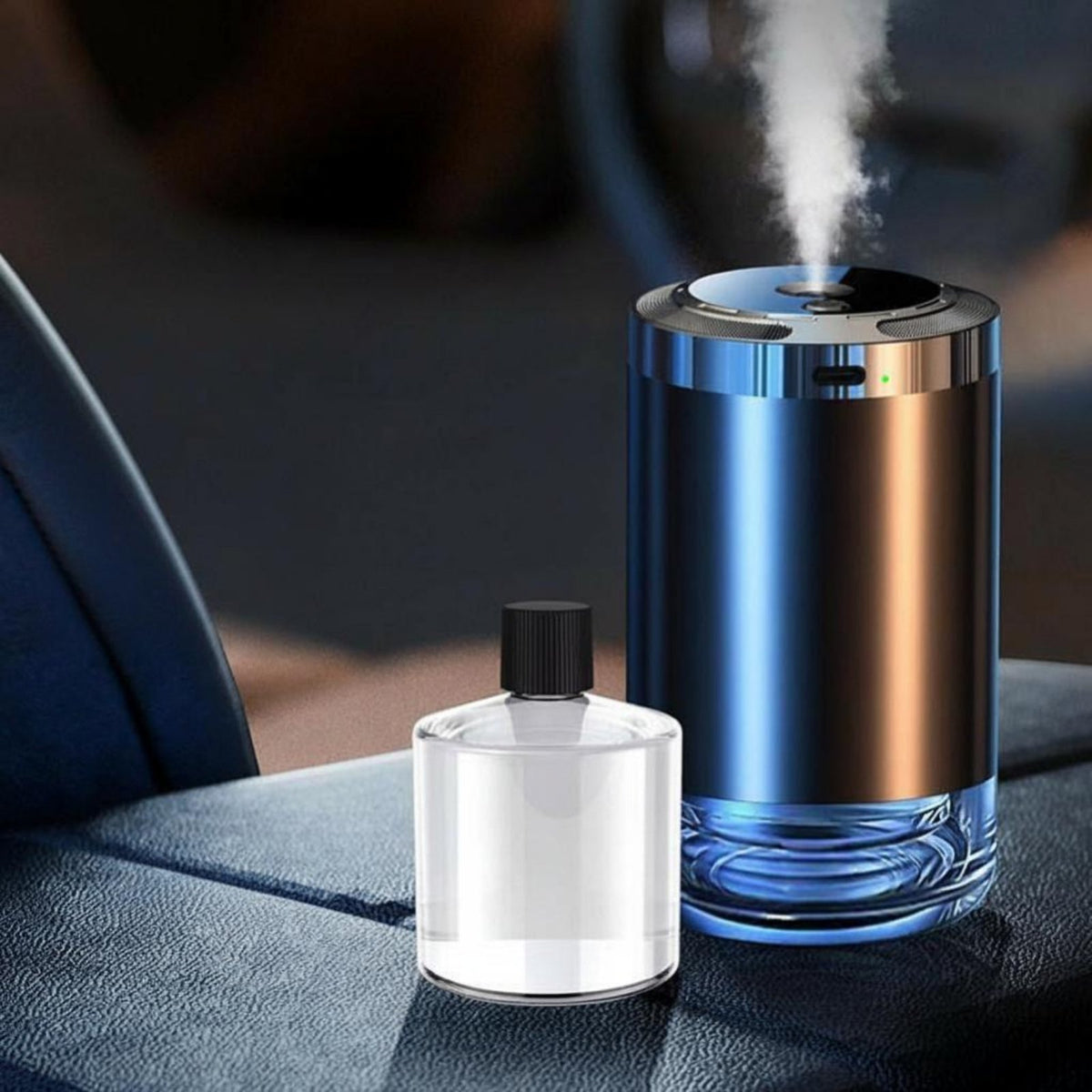Drink Container Holder Aroma Dispenser Odor Removal Car Accessory Celestial Projection Light 5 Adjustable Modes for Parents