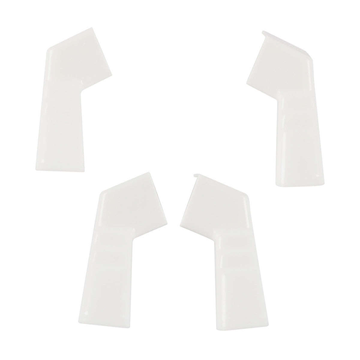 4 Pieces RV Drainage Diverter White RV Gutter Extension Extended for Motorhome