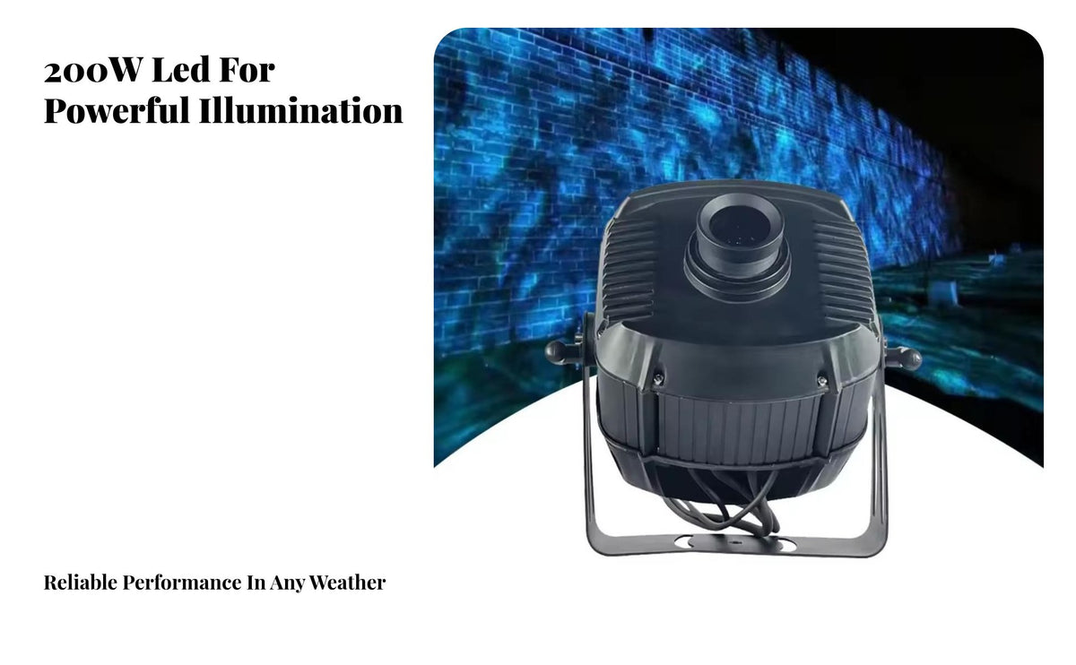 Water Wave Light Luminaire Hard-Wearing Aluminum Housing Water Undulation Effect Light Adjustable Manual Adjustment Waterproof LED Luminaire