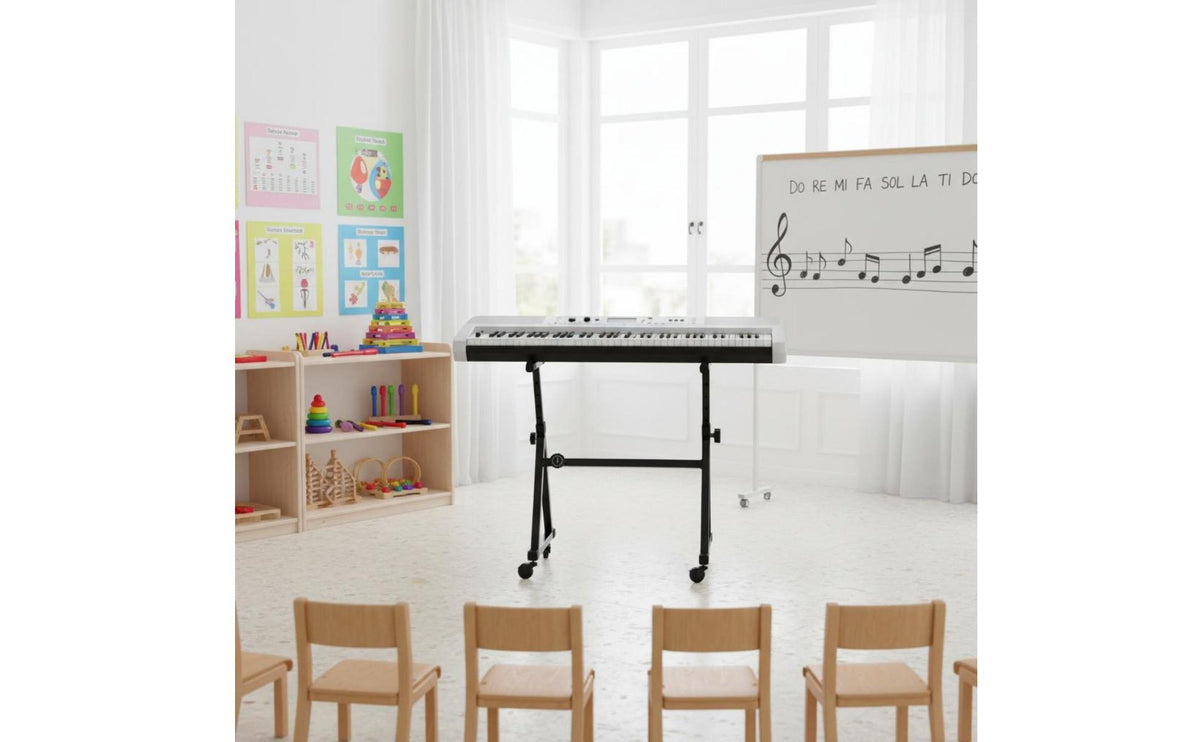 Z shape Frame Keyboard Stand Sturdy Z-Style Keyboard Holder Non-Slip Foam Musical Equipment for Rehearsal Room